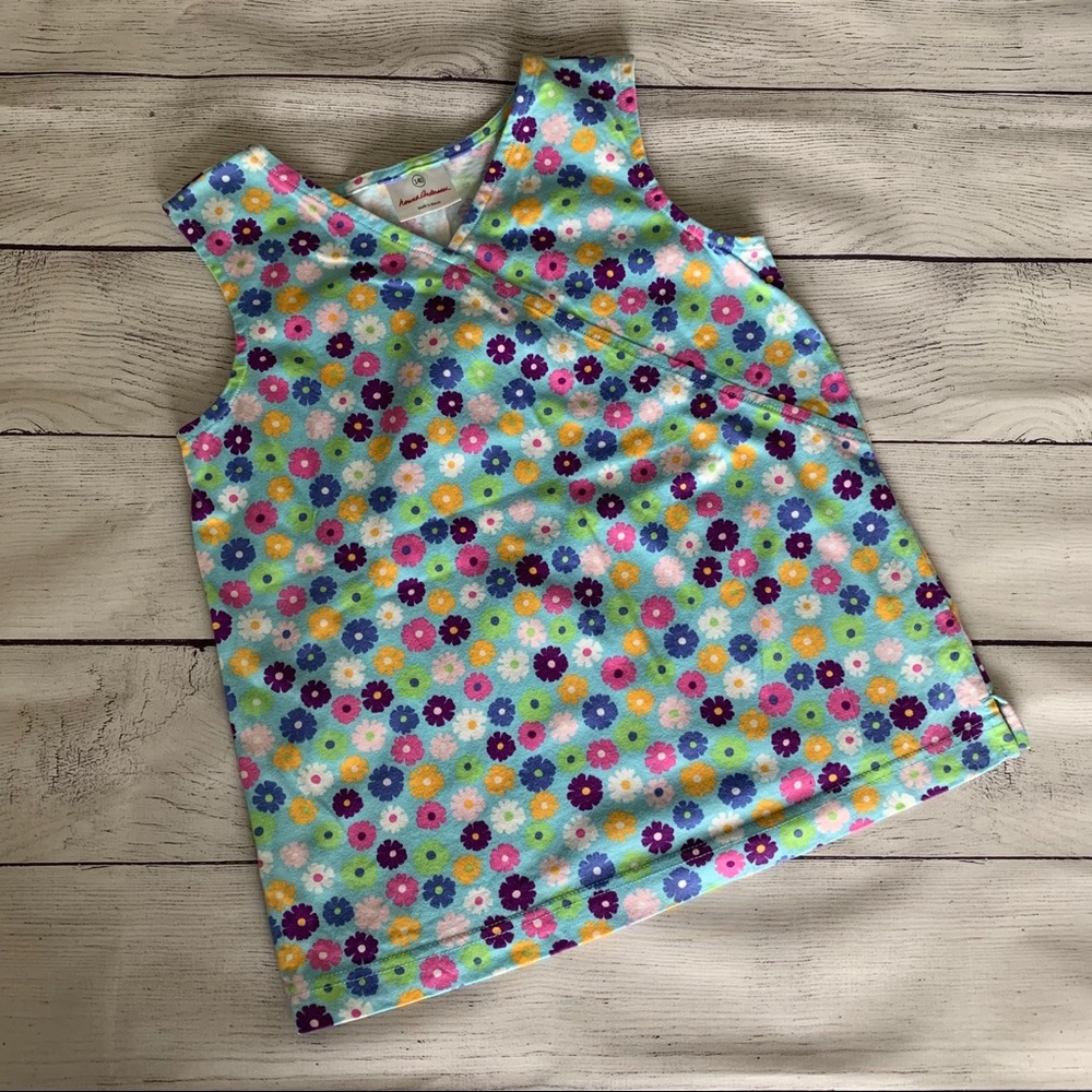 Hanna Andersson Floral Print Crisscross Tank Size 140
